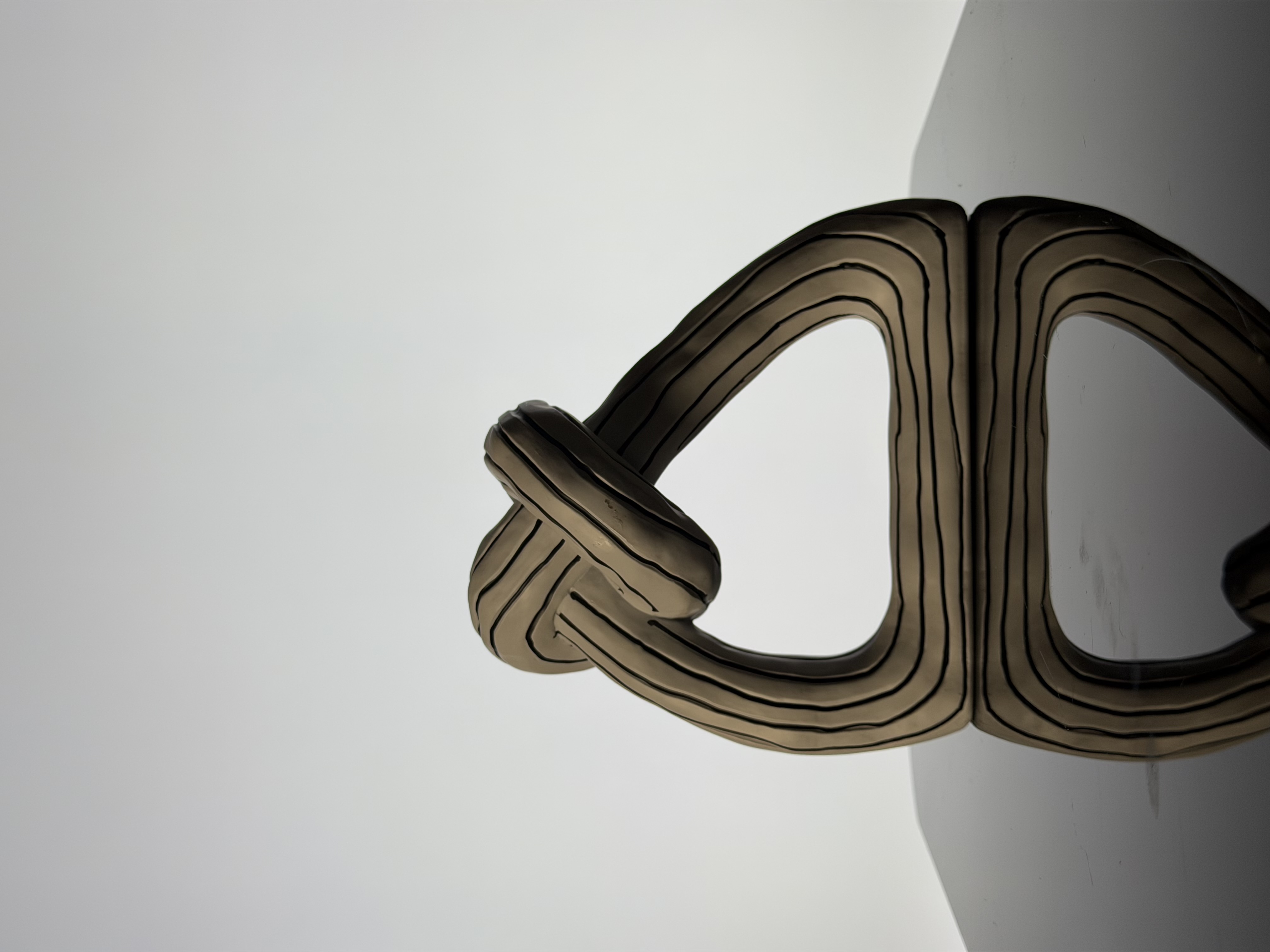 The Knot — Striped Abstract Knot Sculpture