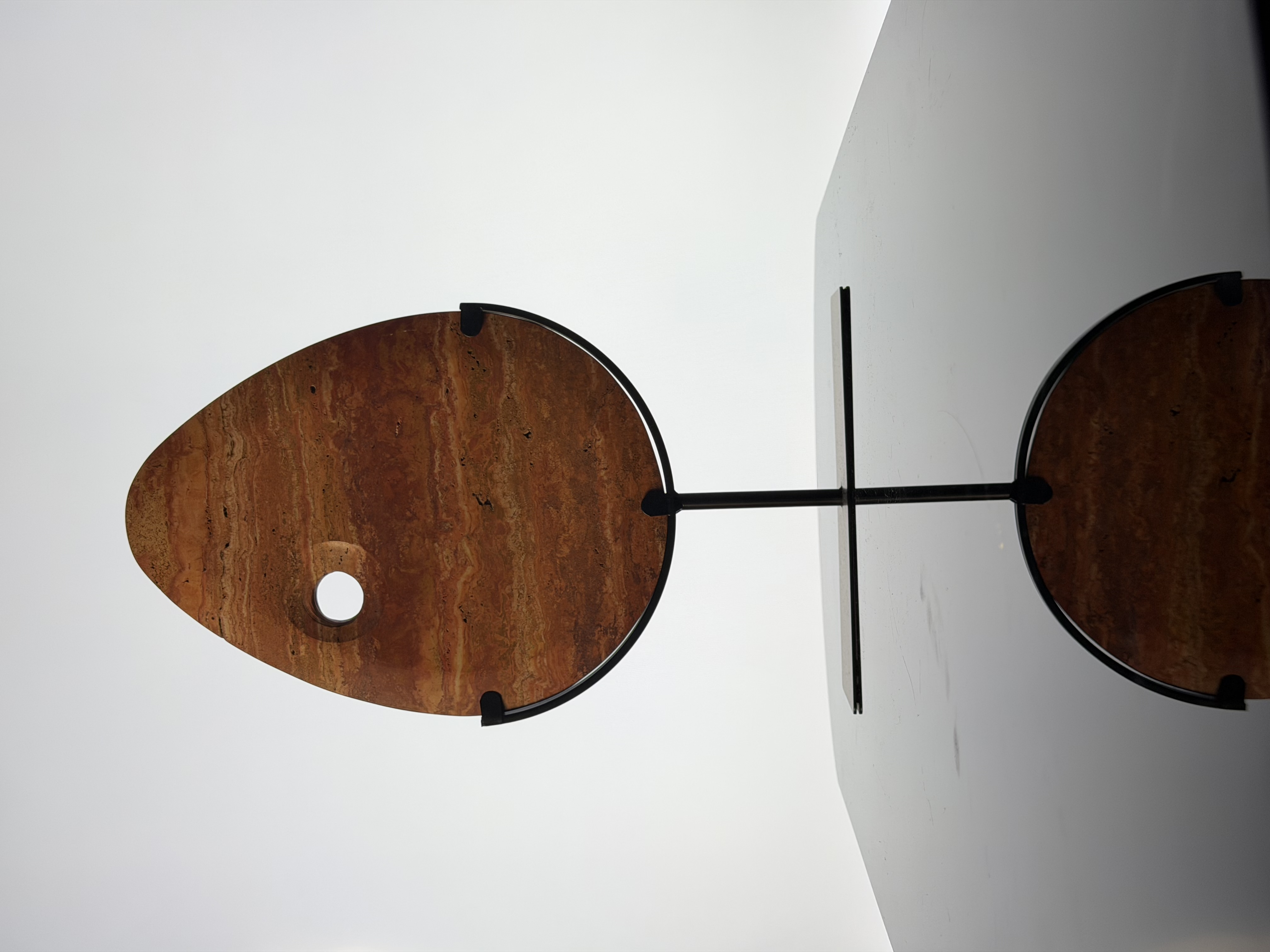 Banded Stone Slice Sculpture